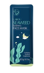 LAIKOU SEAWEED SLEEPING FACE MASK Ночная маска для лица с экстрактом морских водорослей, 3г