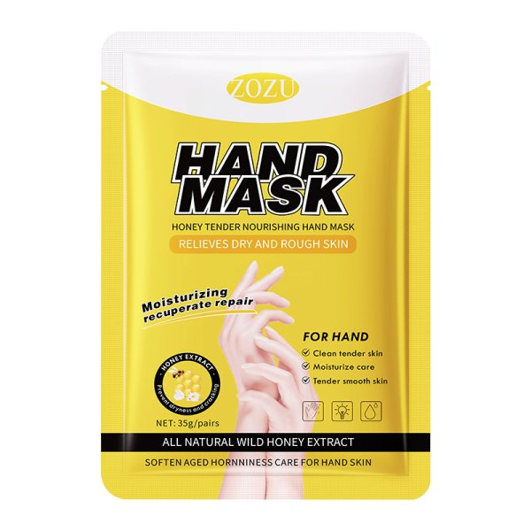 ZOZU HAND MASK Маска-перчатки для рук с экстрактом меда, 35гр/пара